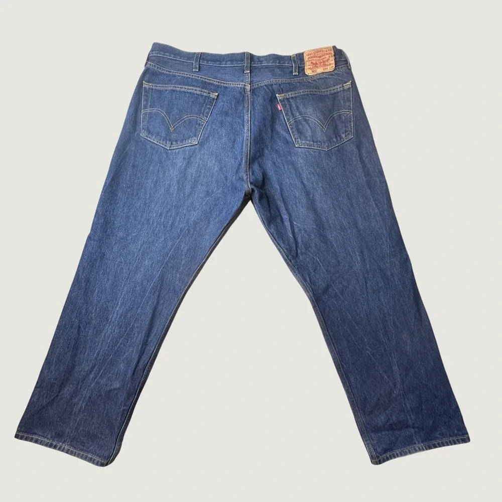 Vintage Levi's 501 Jeans Mens 44x30 (41x28) Blue Straight Leg Button Fly Denim